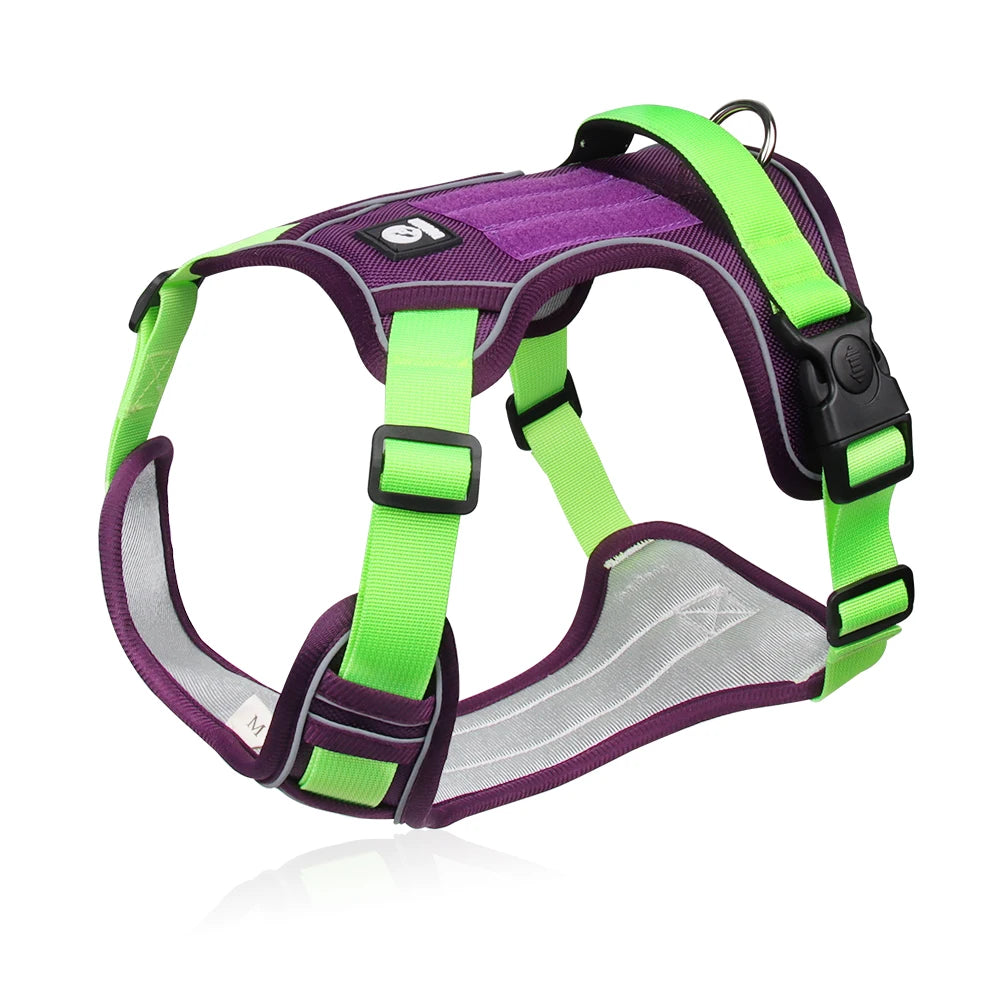 adjustable reflective oxford dog vest harness for training and walks