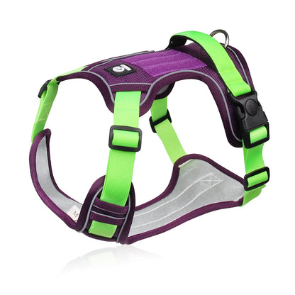 Adjustable Reflective Oxford Dog Vest Harness for Training and Walks