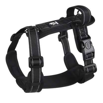 Adjustable Reflective Puppy Vest Harness with Easy Control Handle