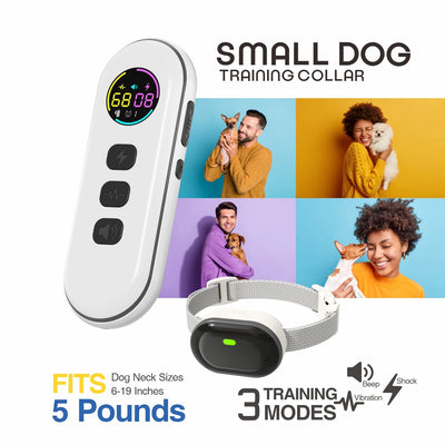 Rechargeable Waterproof Dog Training Collar, Remote Control, 5-120lbs