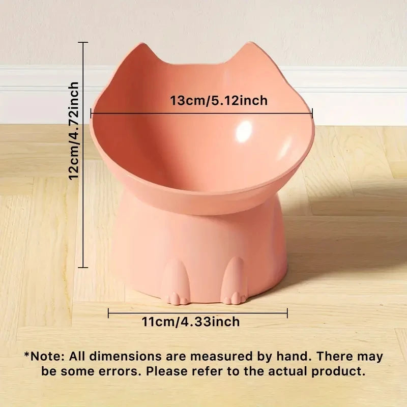 whisker ware elevated cat bowl – anti-tip raised feeding dish