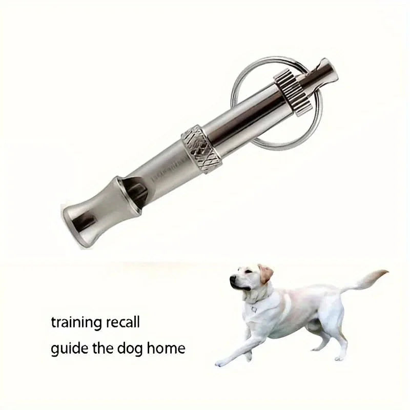 adjustable pitch dog whistle with keychain – training & recall