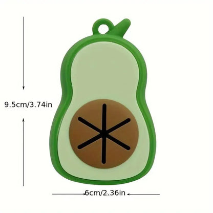 Cute Avocado Dog Waste Bag Dispenser – With Leash Attachment