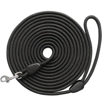 5m ~ 15m Heavy Duty Nylon Long Line Training Leash for Medium & Large Dogs