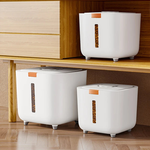 Large Pet Food Storage Bucket – Moisture-Proof Sealed Container