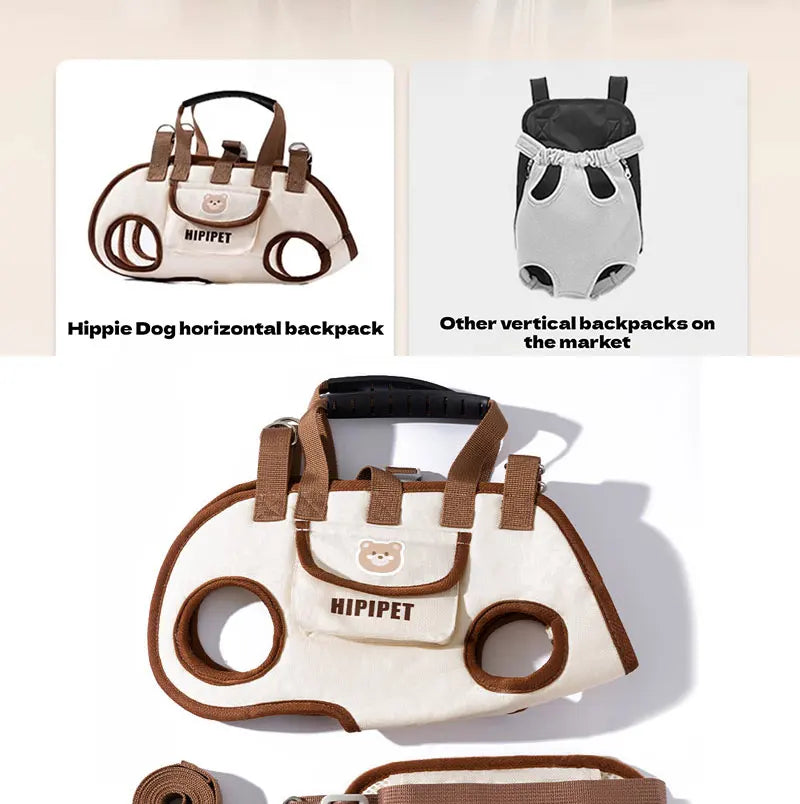 breathable pet carrier backpack for dogs & cats, multi-carry