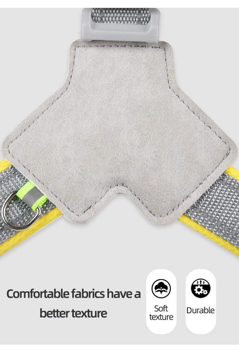 no-pull vest harness for small dogs & cats - reflective, adjustable