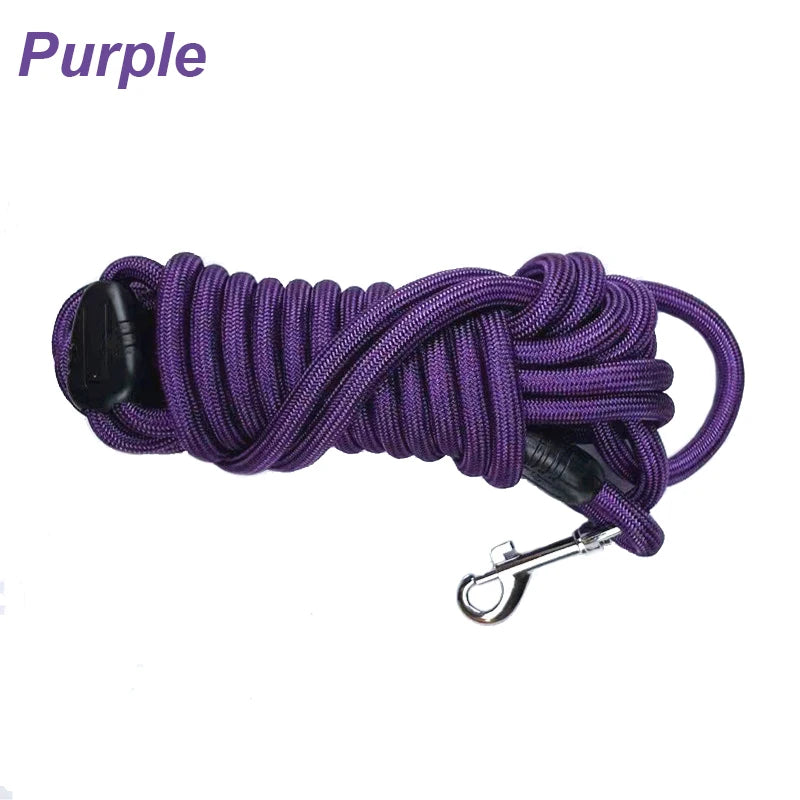 5m ~ 15m heavy duty nylon long line training leash for medium & large dogs
