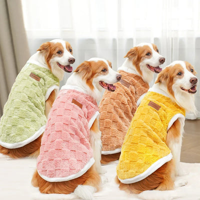 Flannel Dog Sweater – Warm Winter Pullover for Small to Large Dogs