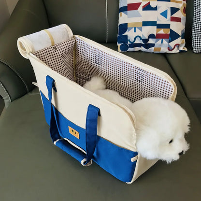 Breathable Pet Carrier Shoulder Bag for Cats & Puppies, Car Seat