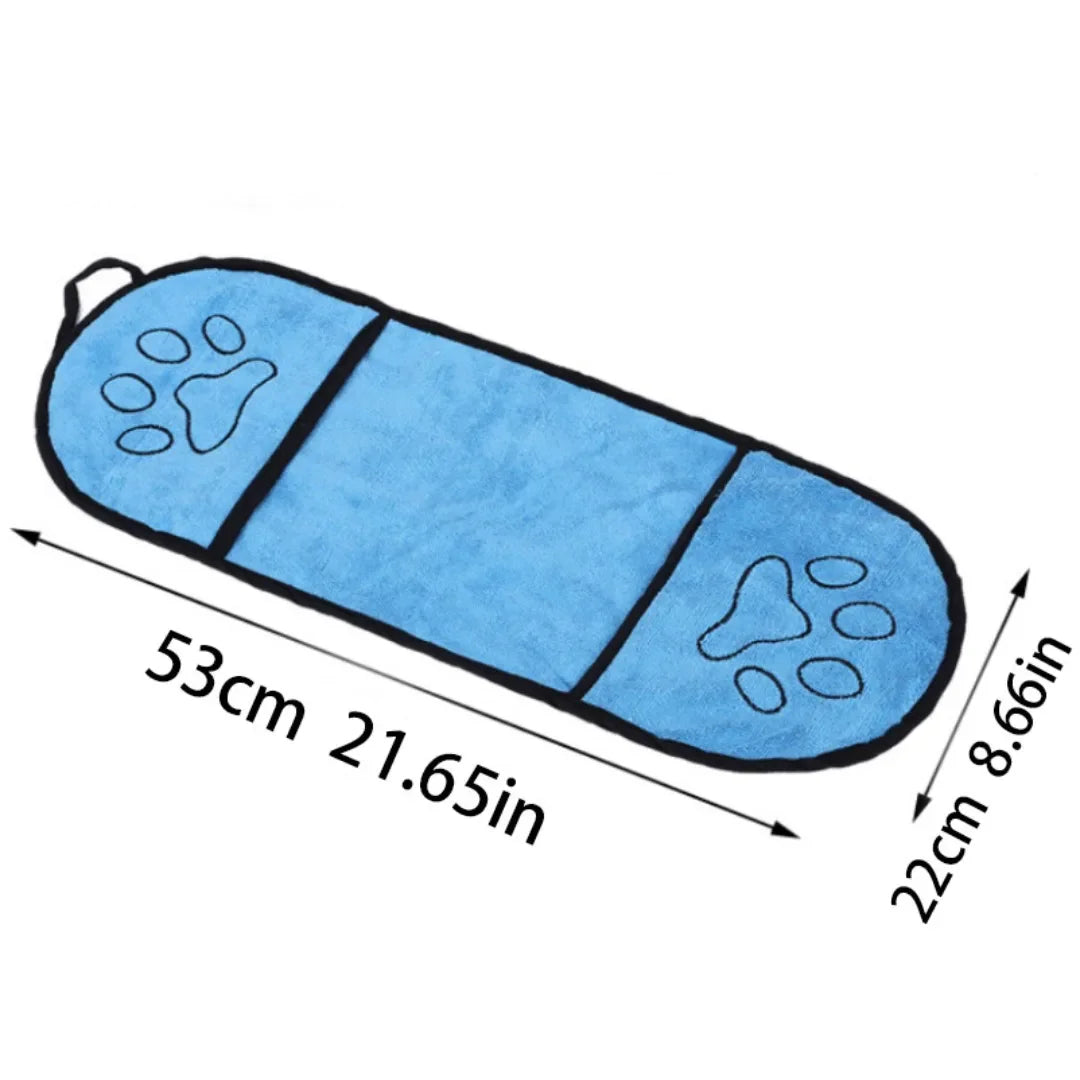 absorbent chenille pet bath towel – soft quick-dry dog & cat towel