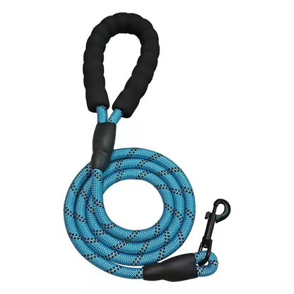 Strong Reflective Dog Leash – Durable Nylon Lead for All Dogs