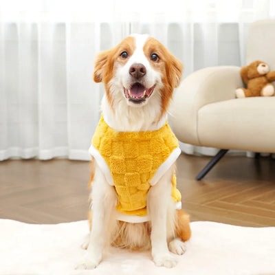 Flannel Dog Sweater – Warm Winter Pullover for Small to Large Dogs