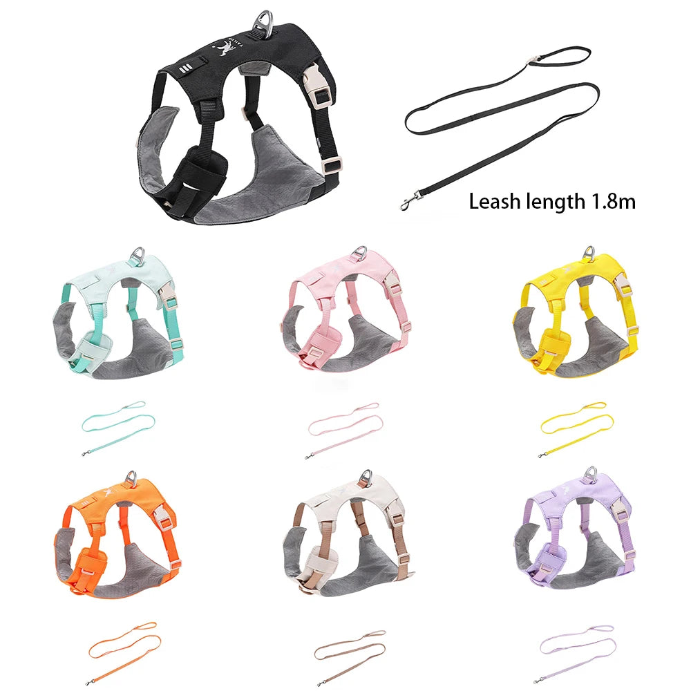 lightweight dog harness & leash set - anti-pull, escape-proof fit
