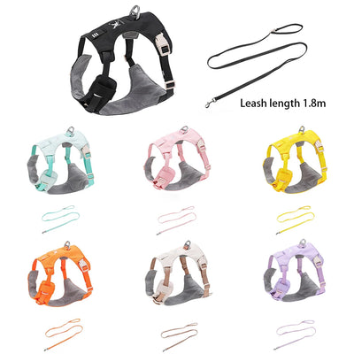 Lightweight Dog Harness & Leash Set - Anti-Pull, Escape-Proof Fit