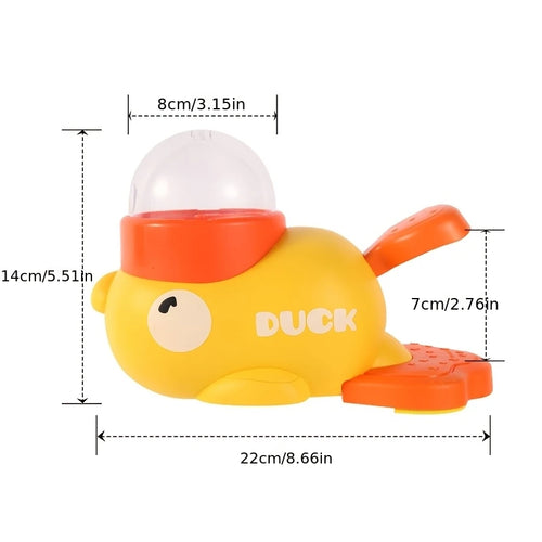 Cartoon Duck 2-in-1 Interactive Treat Dispenser Toy for Dogs & Cats