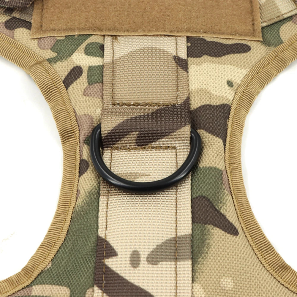 tactical dog harness with molle system – heavy-duty large dog vest