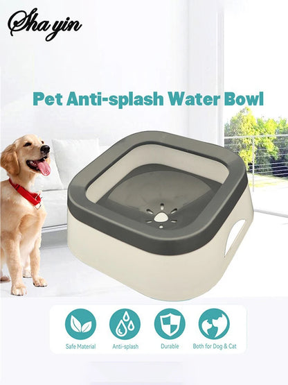 Splash-Proof Floating Pet Water Bowl – Spill-Proof Car Dispenser