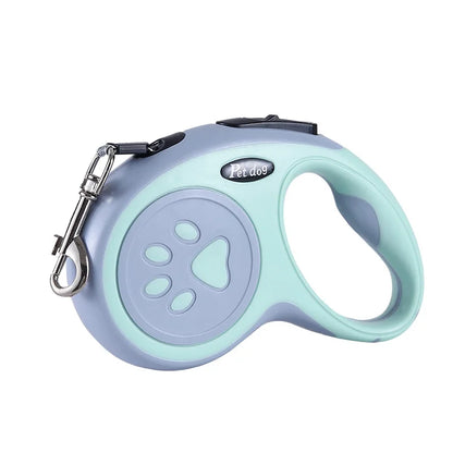 Retractable Nylon Dog Leash – 3m/5m Extending Walking Lead