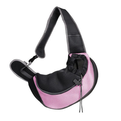 Breathable Mesh Sling Carrier Backpack for Small Cats & Dogs, Travel