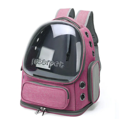 Transparent Breathable Cat Carrier Backpack for Outdoor Travel