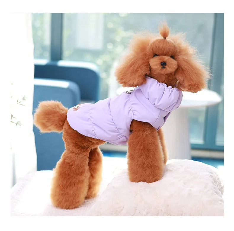 insulated winter pet jacket – thick warm coat for dogs & cats