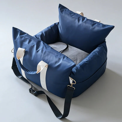 Waterproof Pet Car Seat for Puppies & Cats, Washable Portable Travel Bed
