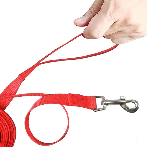 Durable Long Nylon Dog Training Leash for Walking and Outdoor Use
