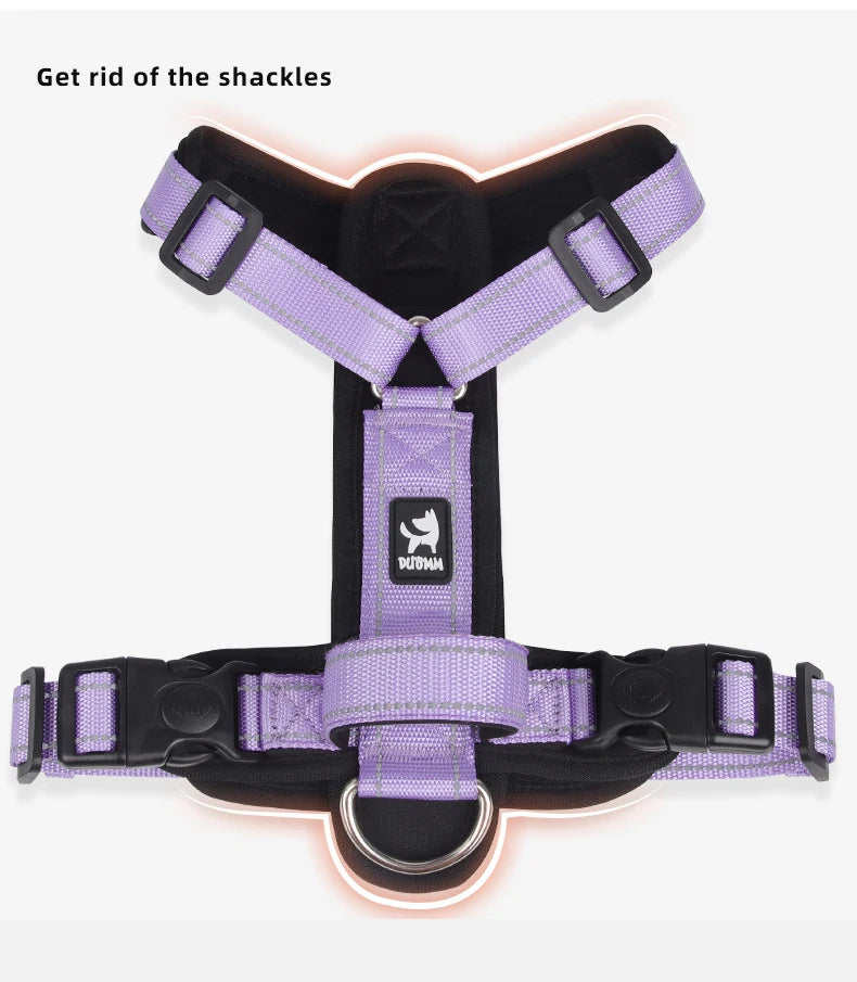 adjustable reflective puppy vest harness with easy control handle