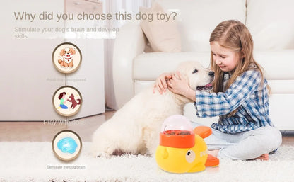 Cartoon Duck 2-in-1 Interactive Treat Dispenser Toy for Dogs & Cats