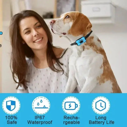 Humane Anti-Bark Dog Collar - Rechargeable No-Shock Training Tool