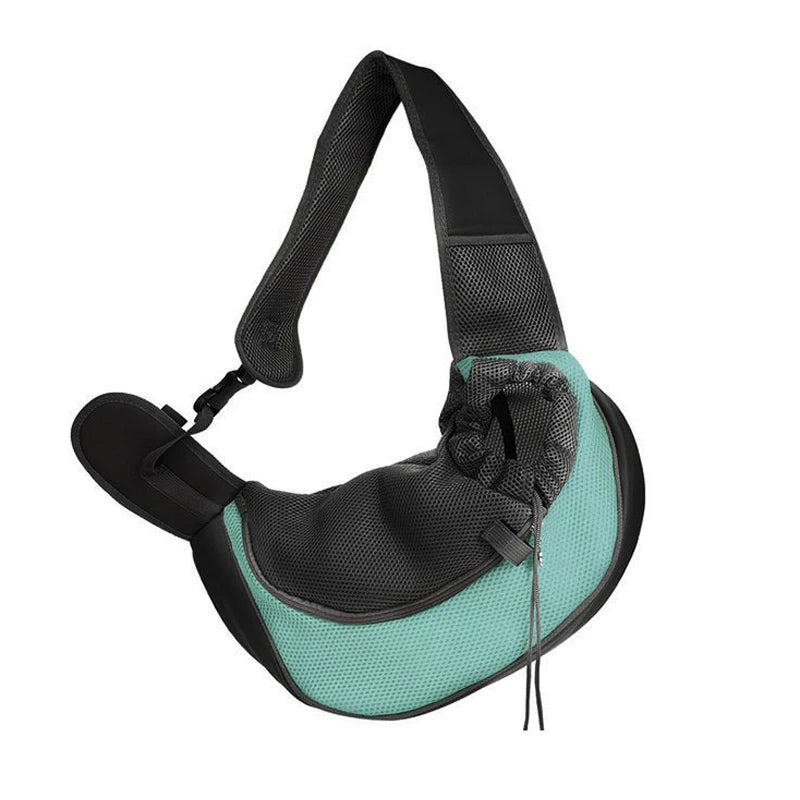 breathable mesh sling carrier backpack for small cats & dogs, travel
