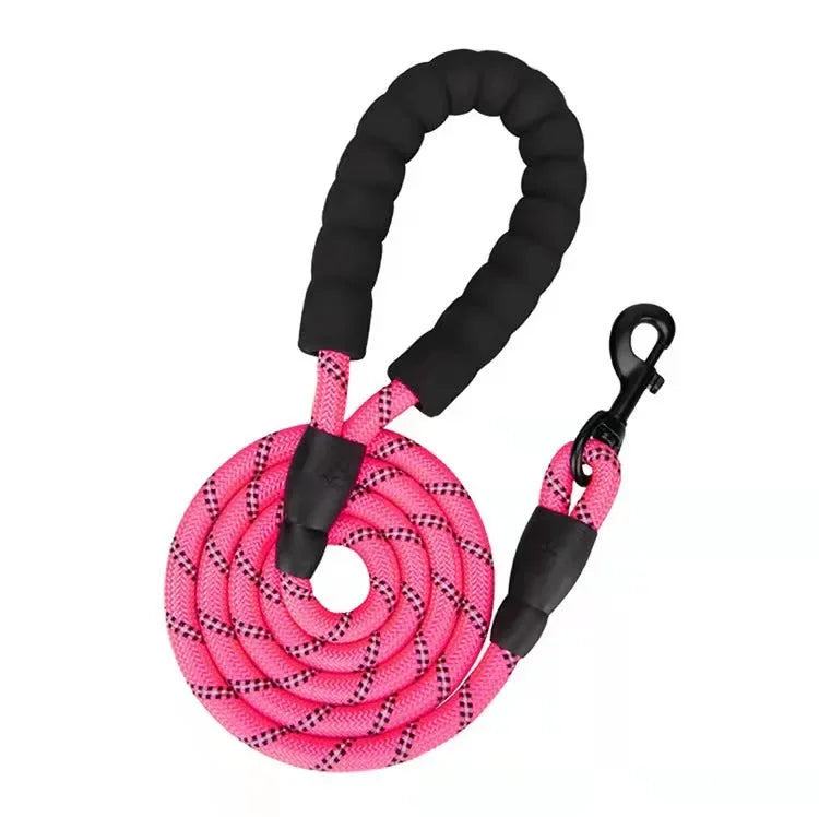 strong reflective dog leash – durable nylon lead for all dogs