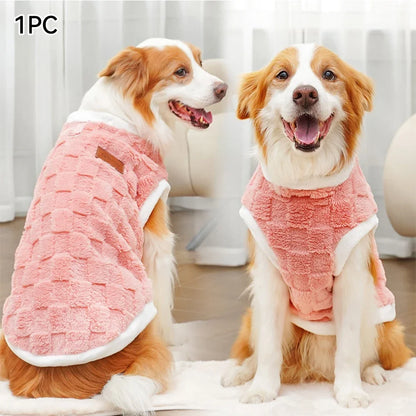 Flannel Dog Sweater – Warm Winter Pullover for Small to Large Dogs