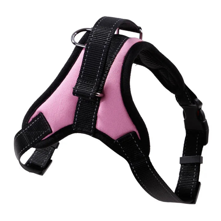 strong no-pull dog vest harness with padded and reflective design