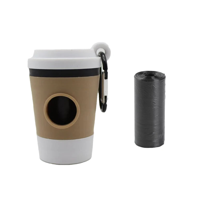 pawstrip coffee cup poop bag dispenser – portable holder