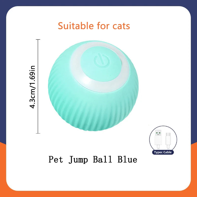 smart bouncing ball interactive electronic pet toy for dogs & cats