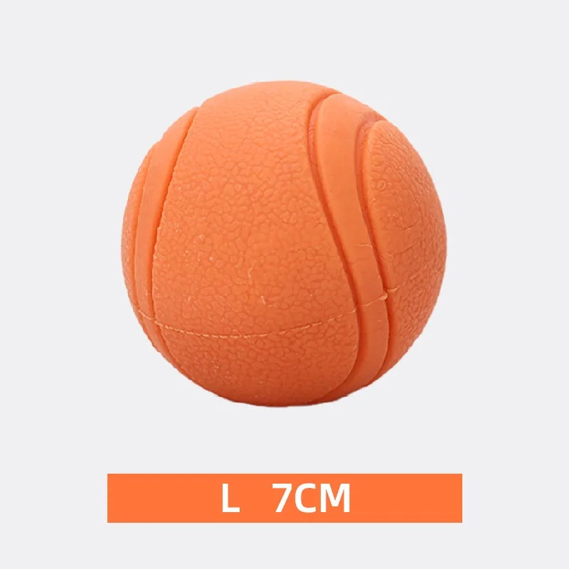 durable rubber bounce ball - bite-resistant dog toy for all sizes