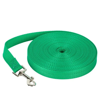 Durable Long Nylon Dog Training Leash for Walking and Outdoor Use