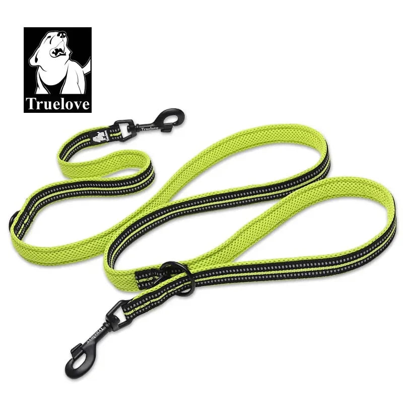 7-in-1 multi-function hands-free dog leash - reflective, walk 2 dogs