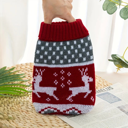 Christmas Knit Pet Sweater – Festive Wool Sweater for Dogs & Cats