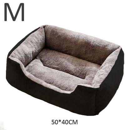 Cozy Plush Pet Bed for Cats & Dogs – Soft Breathable Basket
