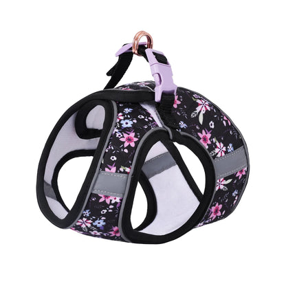 Soft Puppy Harness, Leash & Collar Set – Adjustable Pet Vest Set