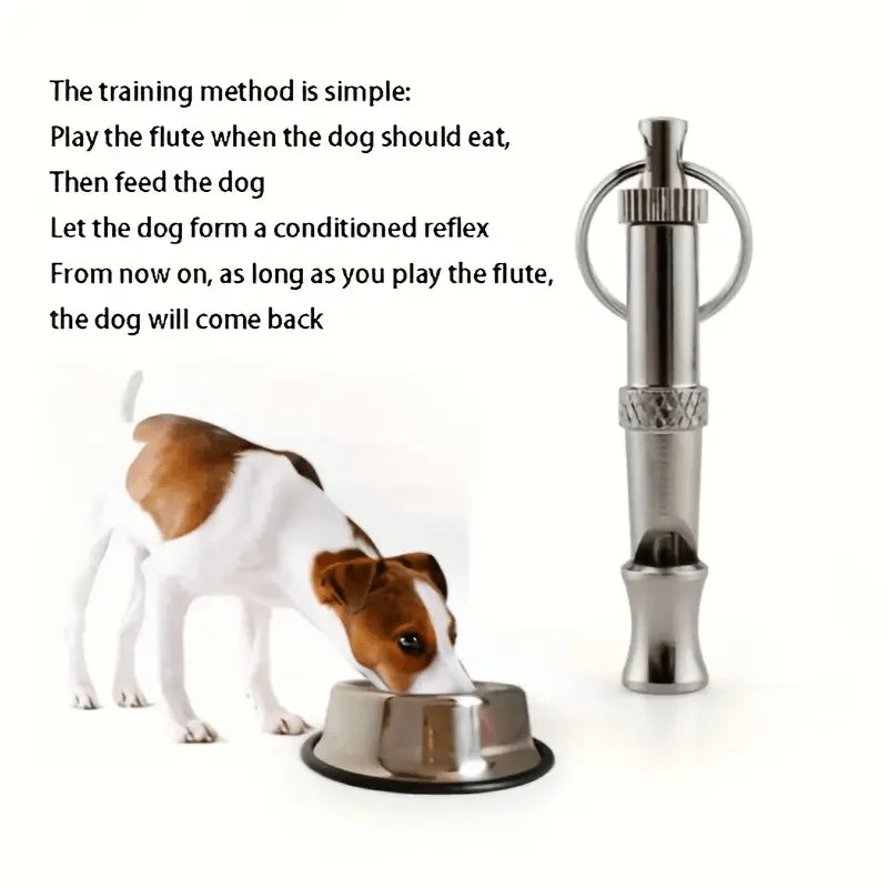 adjustable pitch dog whistle with keychain – training & recall