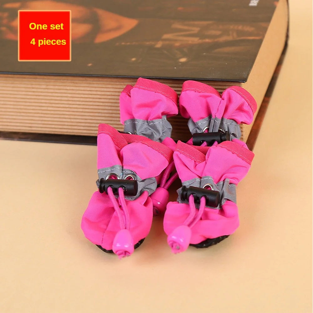 water-resistant dog boots - paw protection, set of 4 for small dogs