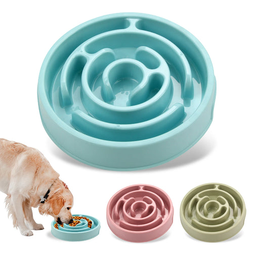 Maze Design Slow Feeder Dog Bowl – Anti-Gulping Feeding Dish