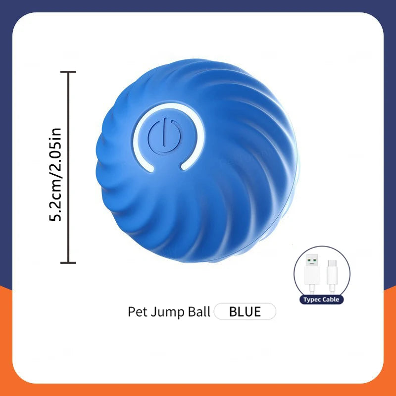 smart bouncing ball interactive electronic pet toy for dogs & cats