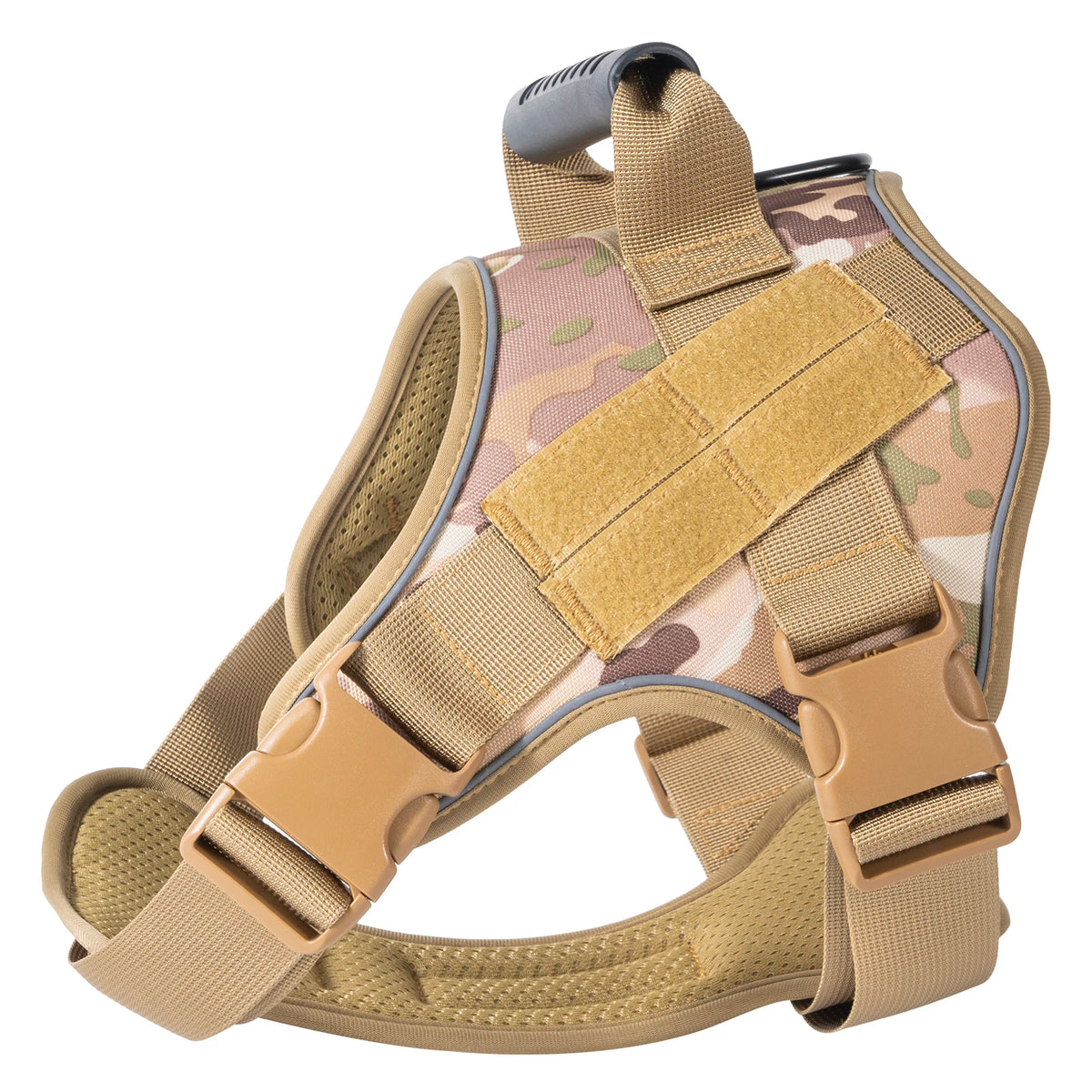 tactical training vest dog harness – reflective quick-release fit