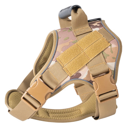 Tactical Training Vest Dog Harness – Reflective Quick-Release Fit