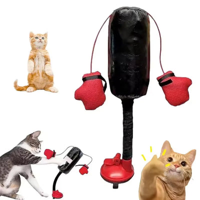Paw Punch Cat Boxing Bag – Interactive Spring Indoor Exercise Toy